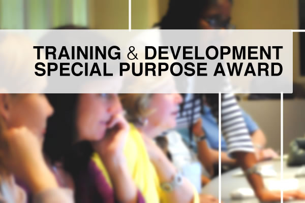 Training & Development - Special Purpose Award