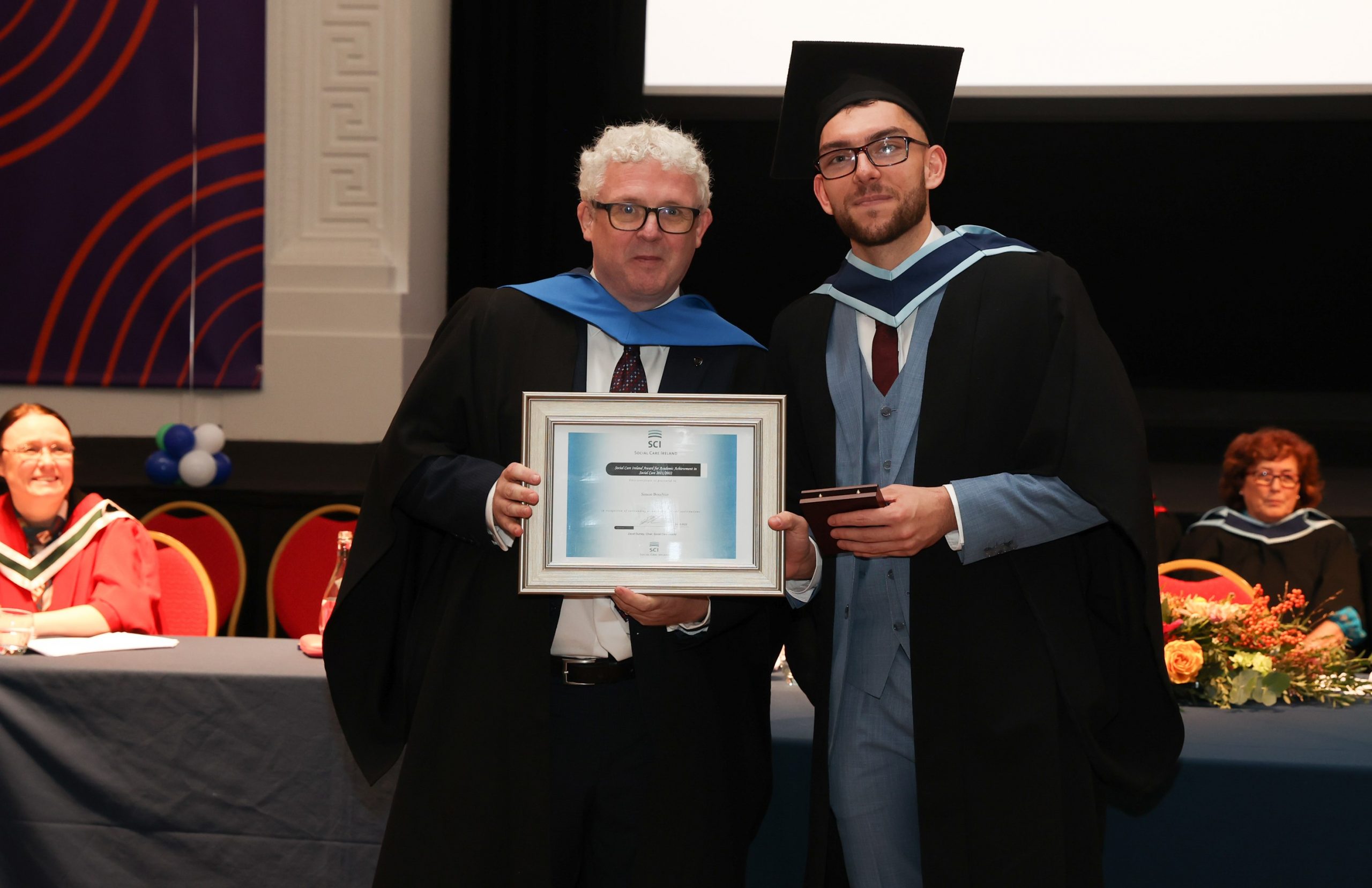 Simon Bouchier receiveds the SCI Student of the Year Award 2022