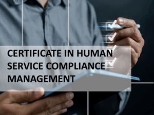 Graphic for Cert in Human Service Compliance Management course page
